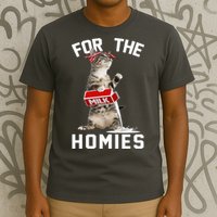 For The Homies Gangsta Cat T-Shirt