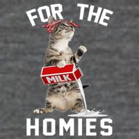For The Homies Gangsta Cat T-Shirt