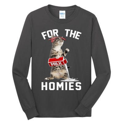 For The Homies Gangsta Cat Tall Long Sleeve T-Shirt