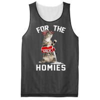 For The Homies Gangsta Cat Mesh Reversible Basketball Jersey Tank