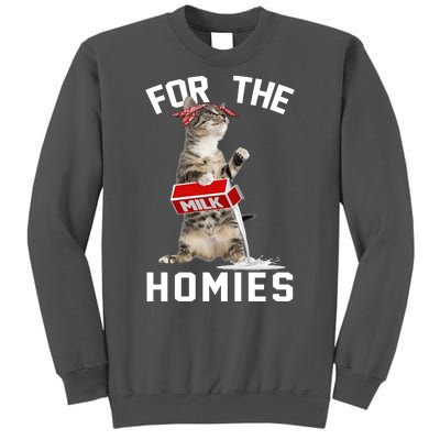 For The Homies Gangsta Cat Tall Sweatshirt