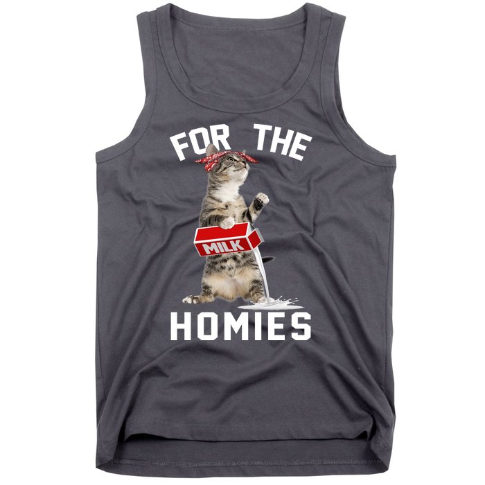 For The Homies Gangsta Cat Tank Top