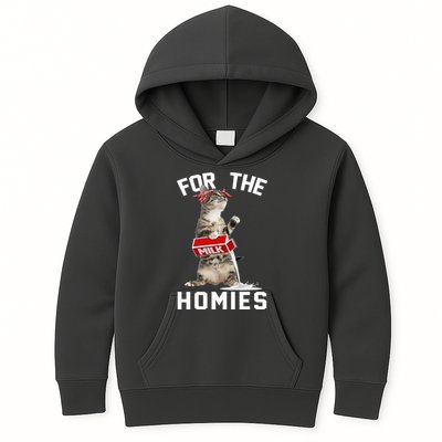 For The Homies Gangsta Cat Kids Hoodie