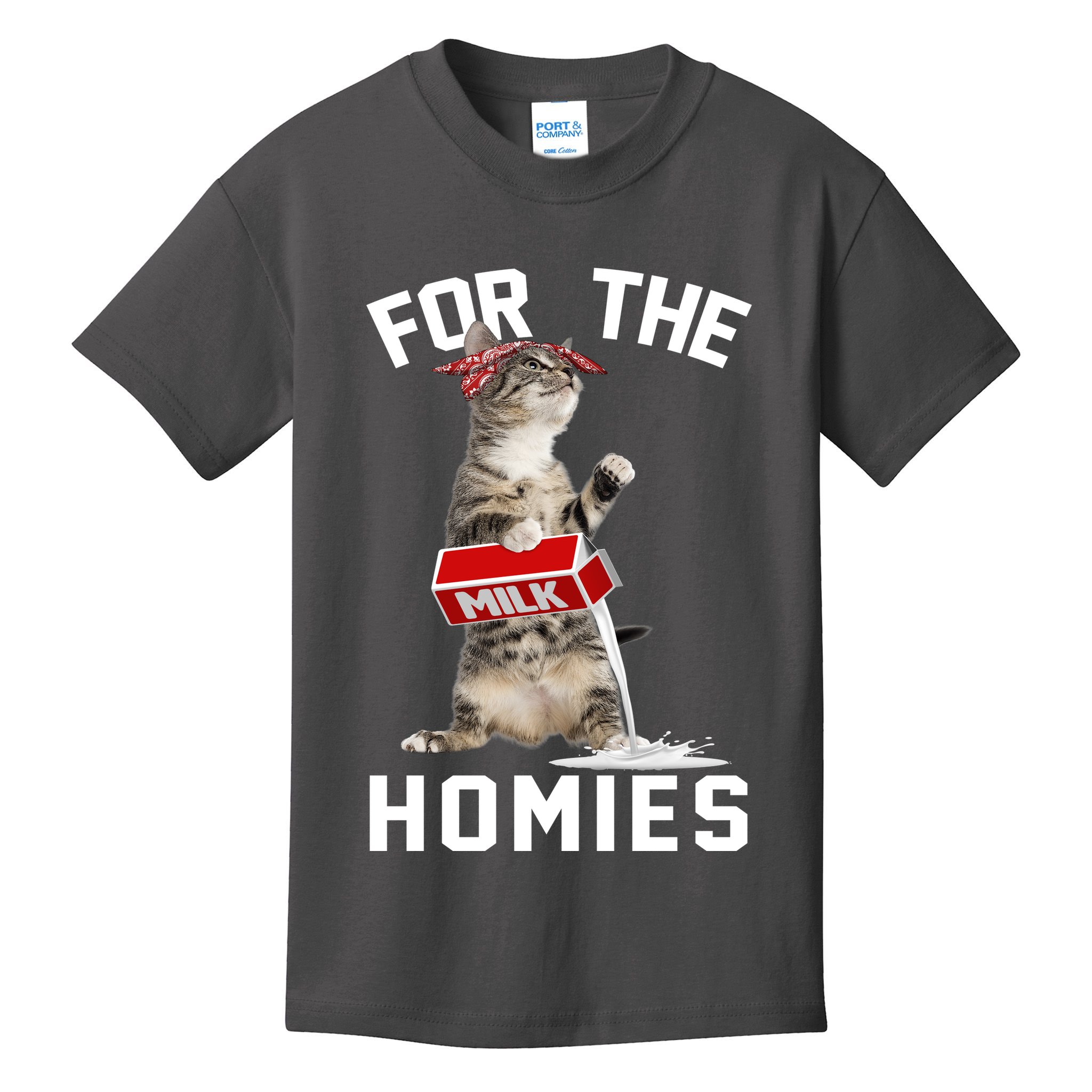 For The Homies Gangsta Cat Kids T-Shirt
