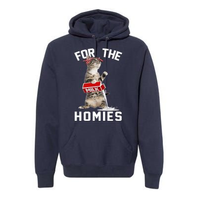 For The Homies Gangsta Cat Premium Hoodie