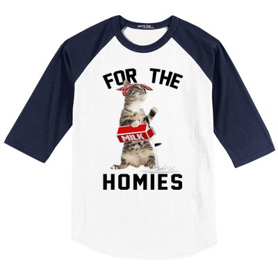 For The Homies Gangsta Cat Baseball Sleeve Shirt