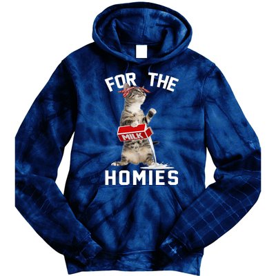 For The Homies Gangsta Cat Tie Dye Hoodie