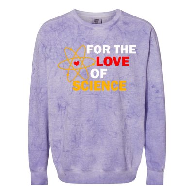 For The Love Of Science Colorblast Crewneck Sweatshirt