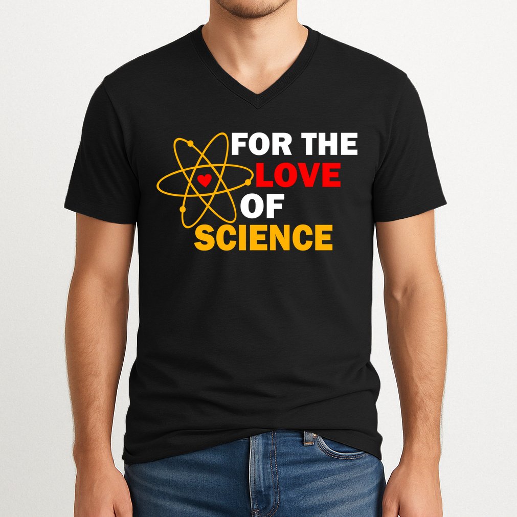 For The Love Of Science V-Neck T-Shirt