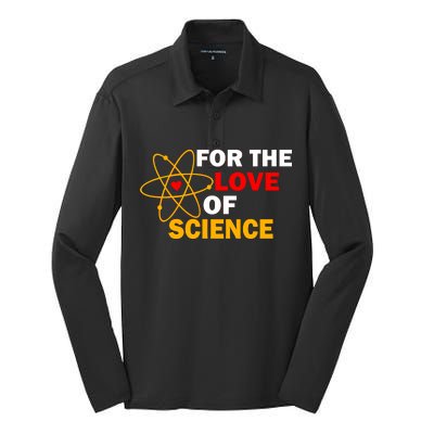 For The Love Of Science Silk Touch Performance Long Sleeve Polo