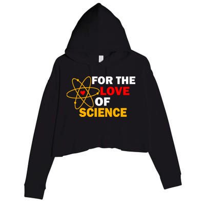 For The Love Of Science Crop Fleece Hoodie
