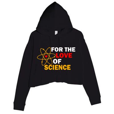 For The Love Of Science Crop Fleece Hoodie