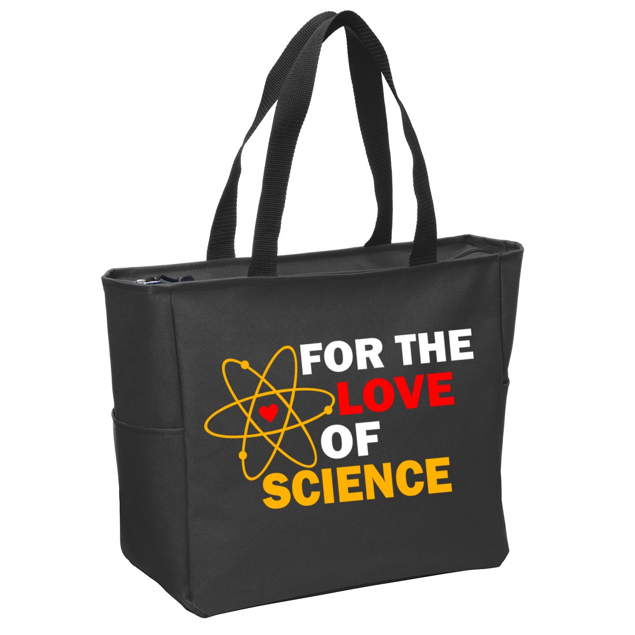 For The Love Of Science Zip Tote Bag