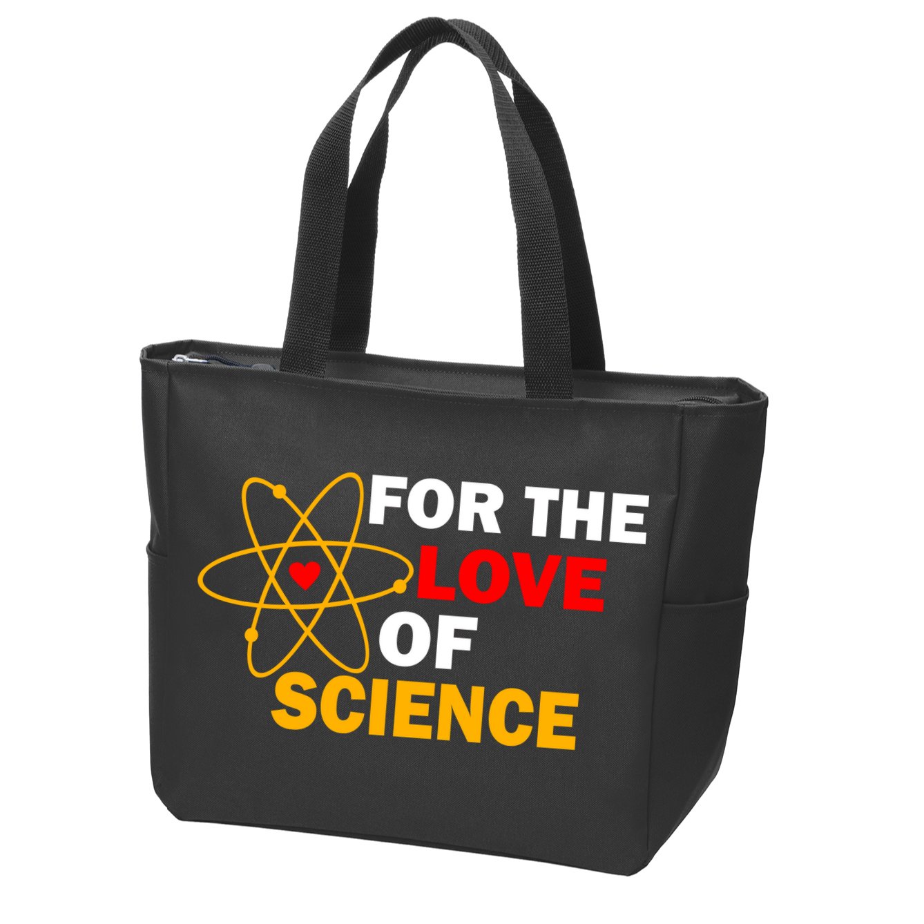 For The Love Of Science Zip Tote Bag