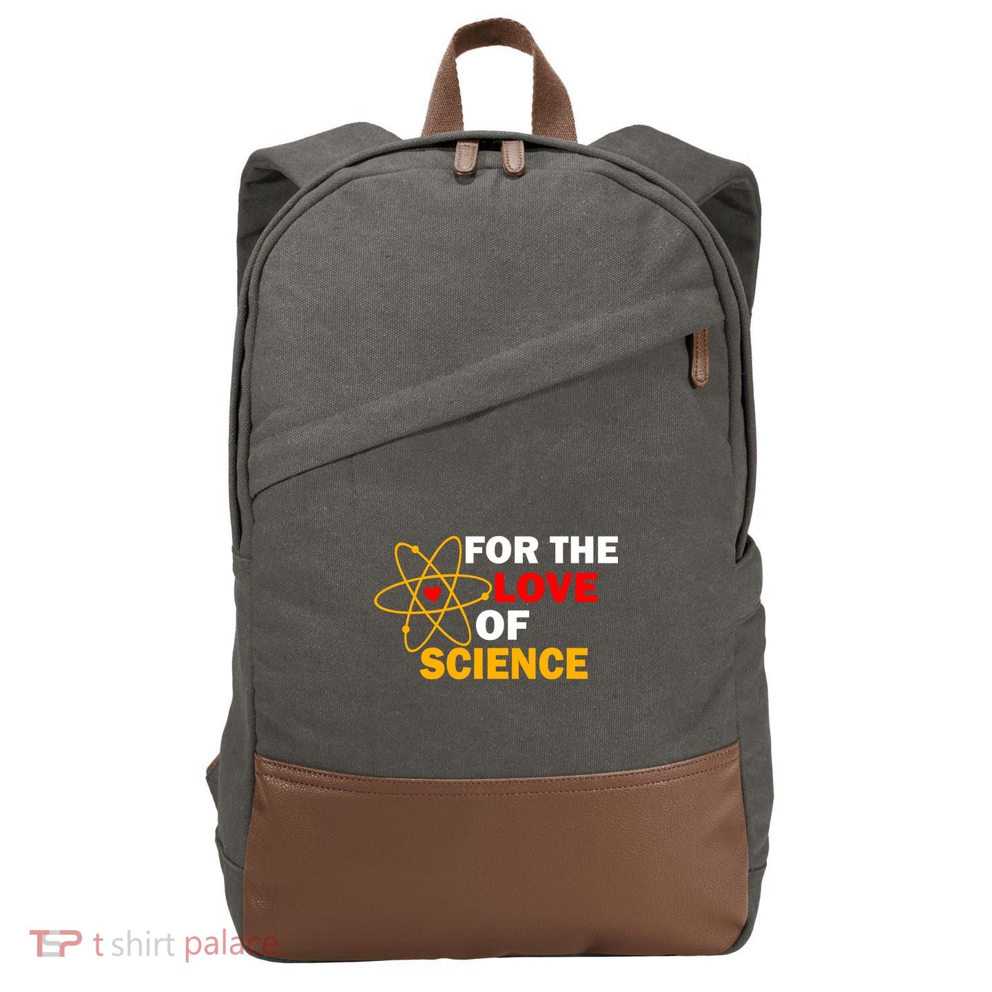 For The Love Of Science Cotton Canvas Backpack