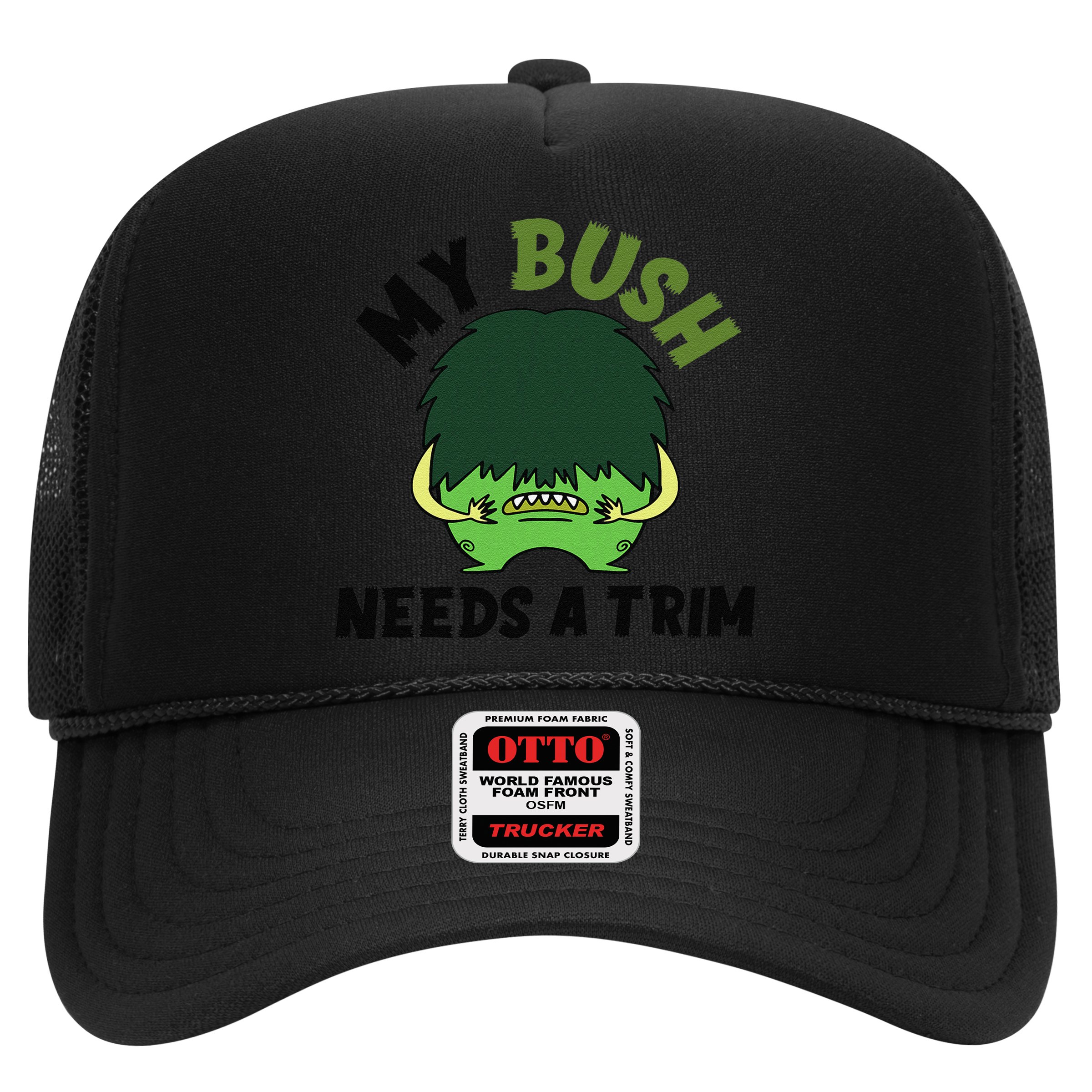Funny Offensive Rude Novelty My Bush Needs A Trim Hairstyle Hat