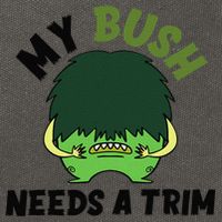Funny Offensive Rude Novelty My Bush Needs A Trim Hairstyle Cotton Canvas Backpack