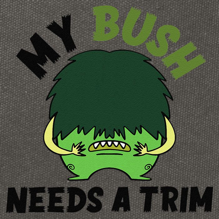 Funny Offensive Rude Novelty My Bush Needs A Trim Hairstyle Cotton Canvas Backpack