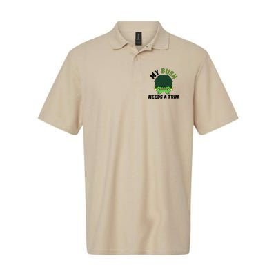 Funny Offensive Rude Novelty My Bush Needs A Trim Hairstyle Polo