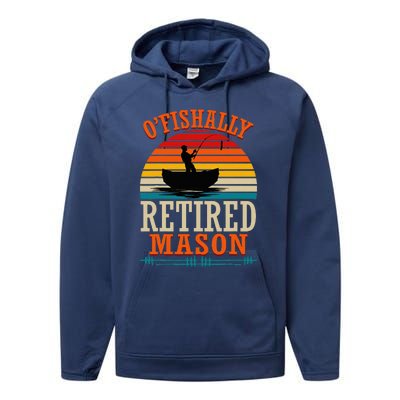 Fishing OFishally Retired Mason Performance Fleece Hoodie