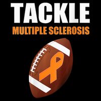 Football Orange Ribbon Multiple Sclerosis Awareness Womens Tank Top