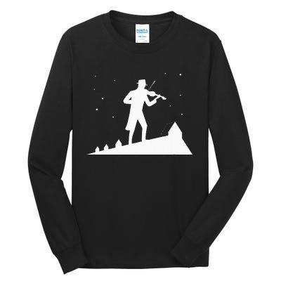 Fiddler On Roof Retro Musical Theater Broadway Theatre Tall Long Sleeve T-Shirt