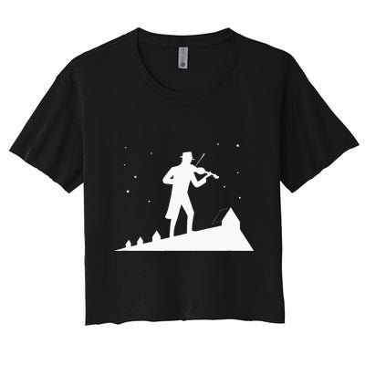 Fiddler On Roof Retro Musical Theater Broadway Theatre Crop Top