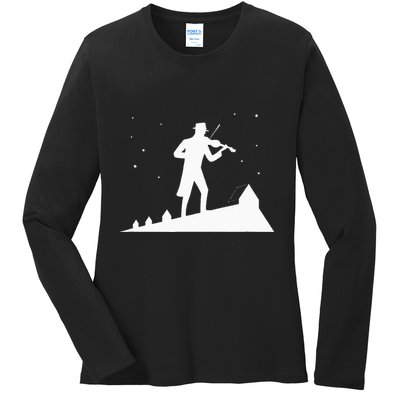 Fiddler On Roof Retro Musical Theater Broadway Theatre Ladies Long Sleeve Shirt