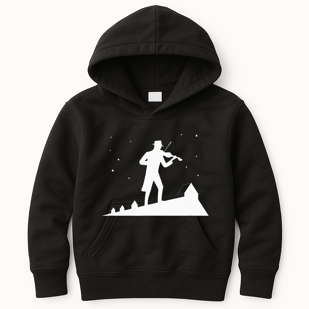 Fiddler On Roof Retro Musical Theater Broadway Theatre Kids Hoodie