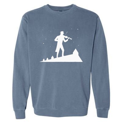 Fiddler On Roof Retro Musical Theater Broadway Theatre Garment-Dyed Sweatshirt