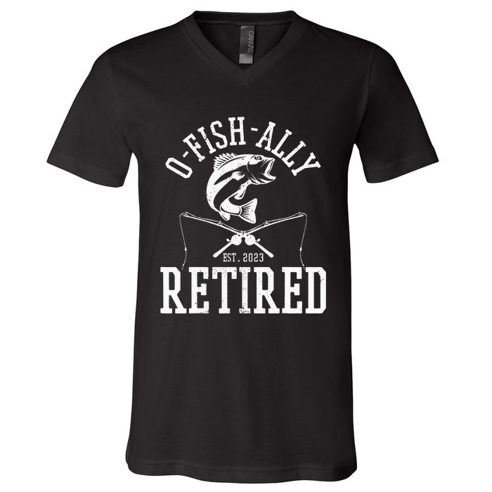 Funny O'fishally Retired Tee for Retired Fishing V-Neck T-Shirt