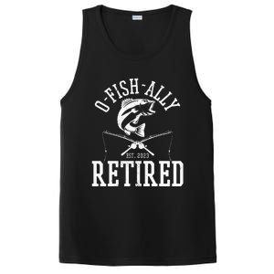 Funny O'fishally Retired Tee for Retired Fishing PosiCharge Competitor Tank