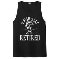 Funny O'fishally Retired Tee for Retired Fishing PosiCharge Competitor Tank