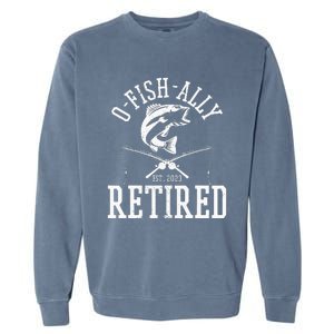 Funny O'fishally Retired Tee for Retired Fishing Garment-Dyed Sweatshirt