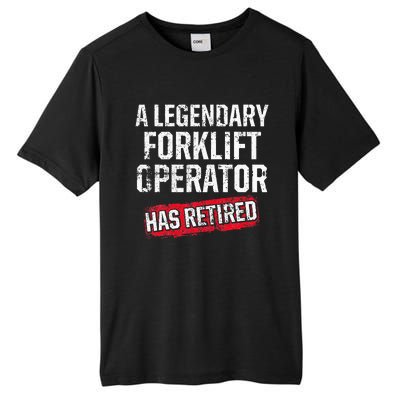 Forklift Operator Retired Funny Driver Tall Fusion ChromaSoft Performance T-Shirt