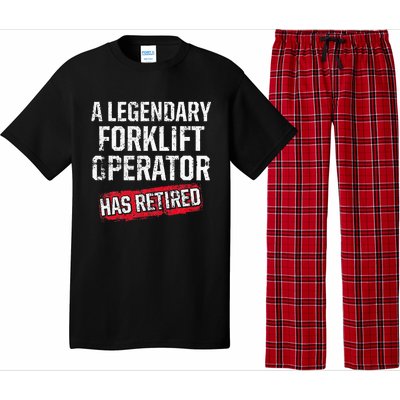 Forklift Operator Retired Funny Driver Pajama Set