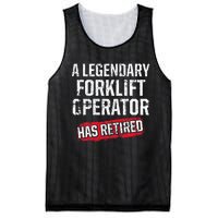 Forklift Operator Retired Funny Driver Mesh Reversible Basketball Jersey Tank