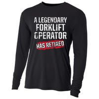 Forklift Operator Retired Funny Driver Cooling Performance Long Sleeve Crew