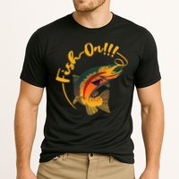 Fish On!!! Rainbow Trout Fishing Cooling Performance Crew T-Shirt
