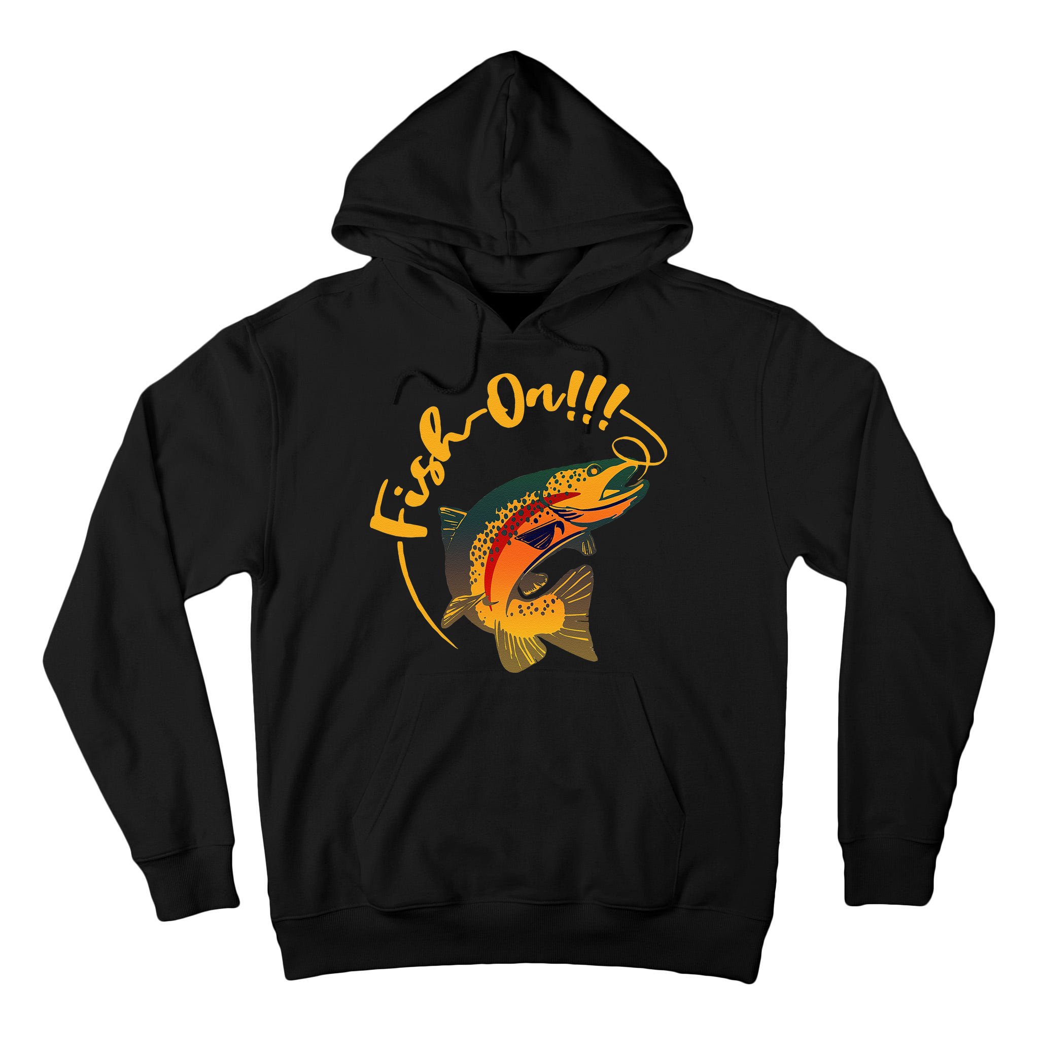 Fish On!!! Rainbow Trout Fishing Tall Hoodie