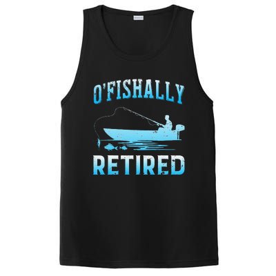 Funny OFishally Retired Gift For Retired Fishing PosiCharge Competitor Tank