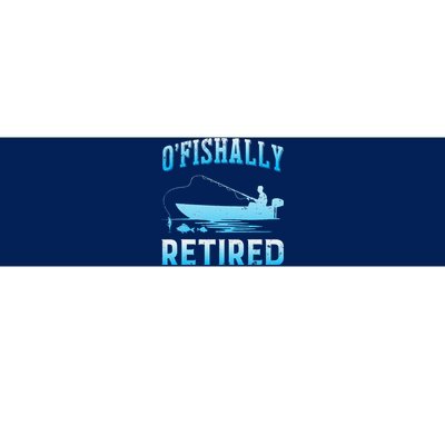 Funny OFishally Retired Gift For Retired Fishing Bumper Sticker