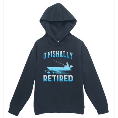 Funny OFishally Retired Gift For Retired Fishing Urban Pullover Hoodie