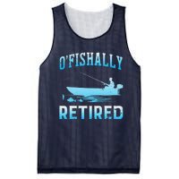 Funny OFishally Retired Gift For Retired Fishing Mesh Reversible Basketball Jersey Tank