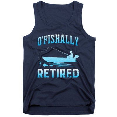 Funny OFishally Retired Gift For Retired Fishing Tank Top