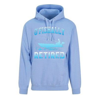 Funny OFishally Retired Gift For Retired Fishing Unisex Surf Hoodie