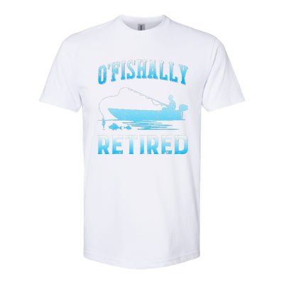 Funny OFishally Retired Gift For Retired Fishing Softstyle CVC T-Shirt