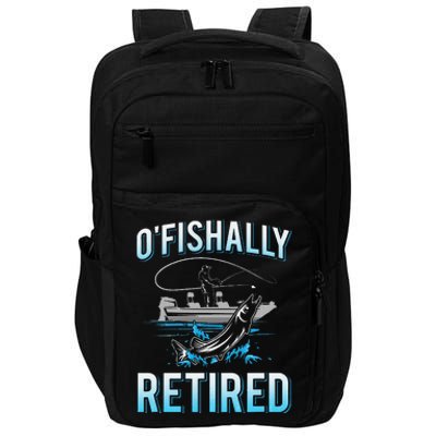 Funny Ofishally Retired For Retired Fishing Impact Tech Backpack