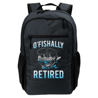 Funny Ofishally Retired For Retired Fishing Daily Commute Backpack