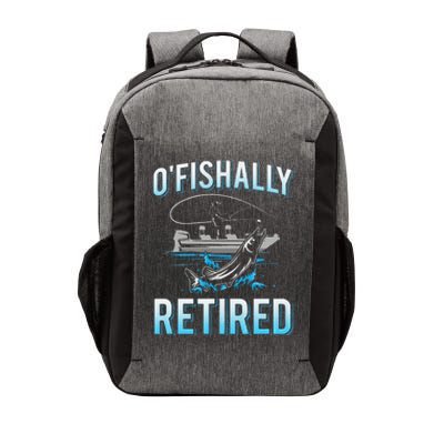 Funny Ofishally Retired For Retired Fishing Vector Backpack